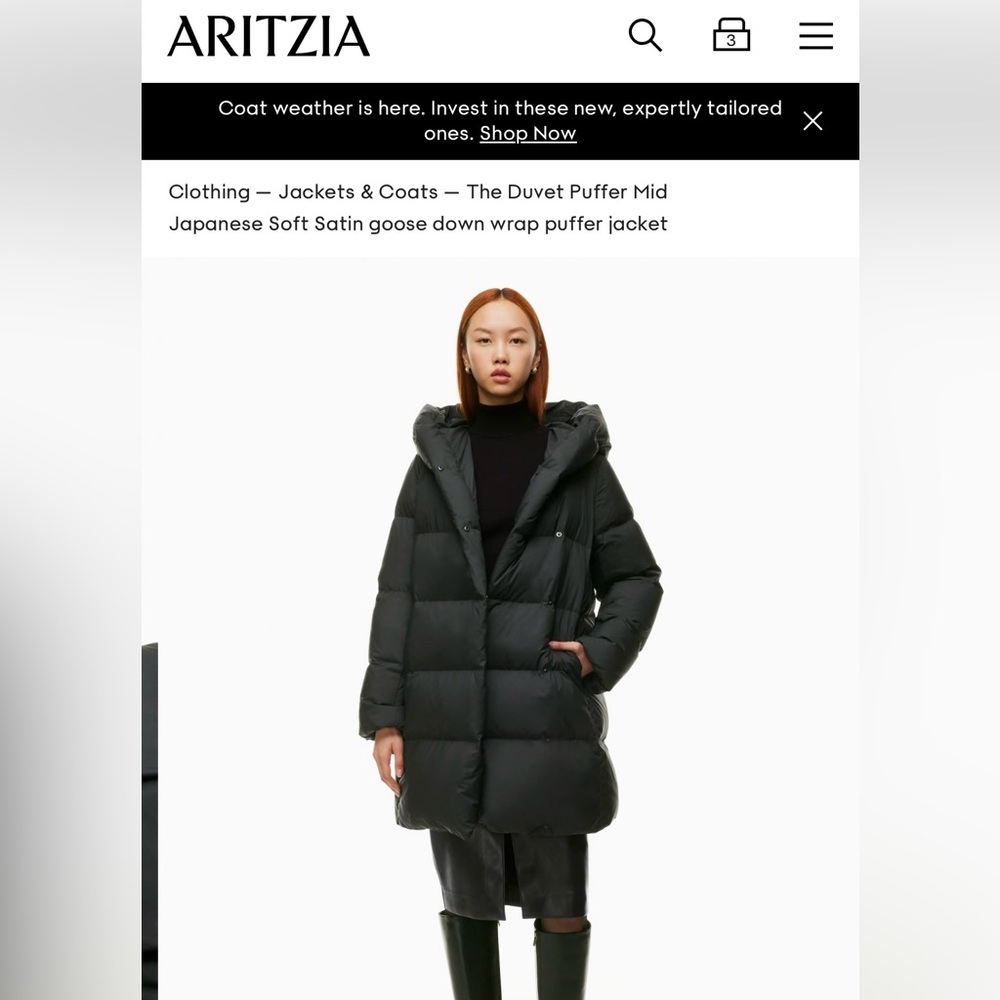 Babaton The Duvet Puffer Mid